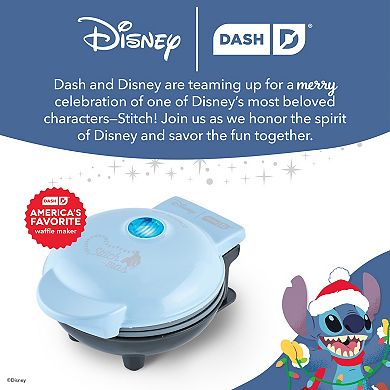 Disney Dash Stitch Santa Mini Waffle Maker