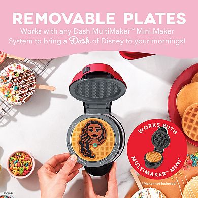 Dash Disney's Moana & Pua Removable Plate 2-pc. Pack for MultiMaker™ Mini System