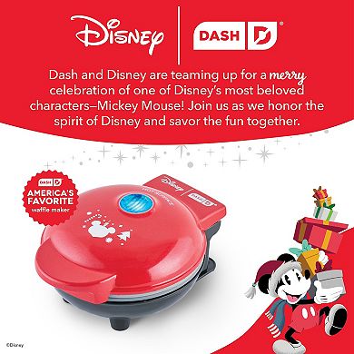 Disney Dash Mickey Mouse Santa Mini Waffle Maker