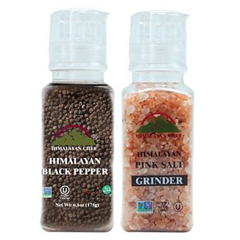 Himalayan Chef Salt And Pepper, Tall Grinder Set