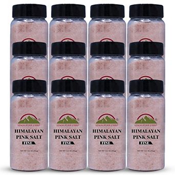 Himalayan Chef Pink Salt-plastic Shaker Fine-12.5 Oz (pack Of 12)
