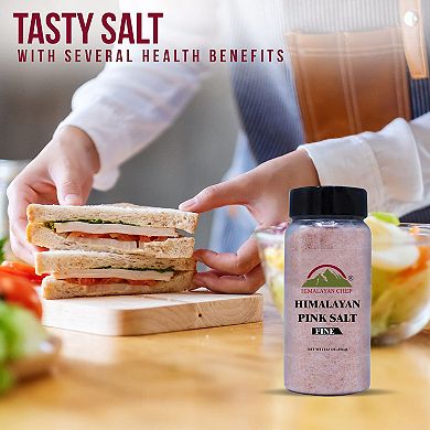 Himalayan Chef Pink Salt-plastic Shaker Fine-12.5 Oz (pack Of 12)