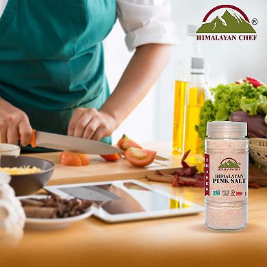 Himalayan Chef Pink Salt-fine Glass Shaker - 17.5 Oz (pack Of 6)