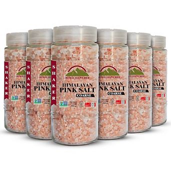 Himalayan Chef Pink Salt-coarse Glass Refill -17.5 Oz (pack Of 6)