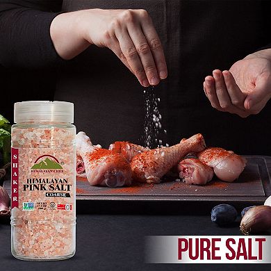 Himalayan Chef Pink Salt-coarse Glass Refill -17.5 Oz (pack Of 6)