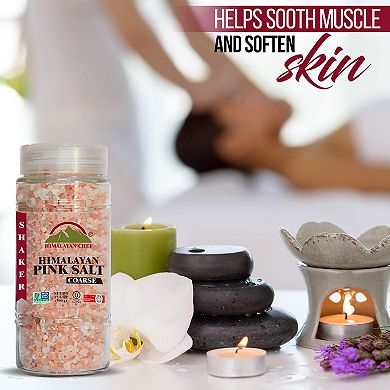 Himalayan Chef Pink Salt-coarse Glass Refill -17.5 Oz (pack Of 6)