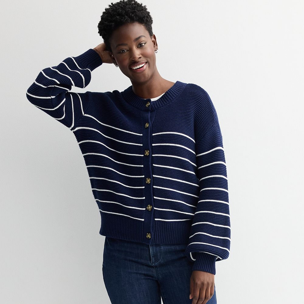 Women's Sonoma Goods For Life® Balloon Sleeve Button Up Cardigan