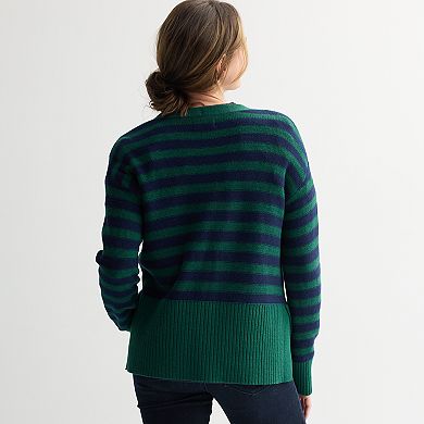 Women's Sonoma Goods For Life® Side Slit Button Front Cardigan