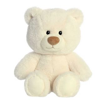 Aurora Large White Bear 13.5" Hugga-wug Bear Snuggly Stuffed Animal
