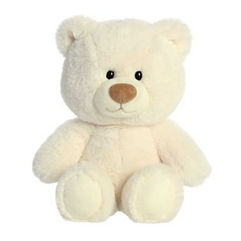 Aurora Large White Bear 13.5" Hugga-wug Bear Snuggly Stuffed Animal
