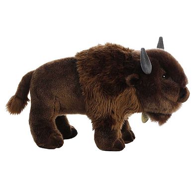 Aurora Large Brown Miyoni 14" Bison Realistic Stuffed Animal
