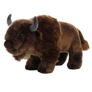 Aurora Large Brown Miyoni 14" Bison Realistic Stuffed Animal