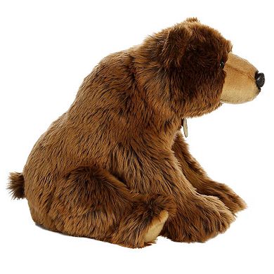 Aurora Large Brown Miyoni 15" Grizzly Realistic Stuffed Animal