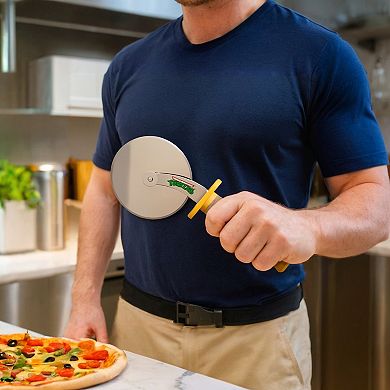Bazillion Dreams Teenage Mutant Ninja Turtles Stainless Steel Pizza Cutter Blade, Comfortable Handle