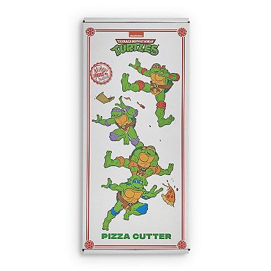 Bazillion Dreams Teenage Mutant Ninja Turtles Stainless Steel Pizza Cutter Blade, Comfortable Handle