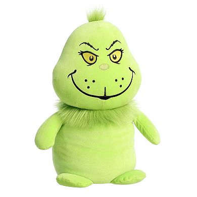 Aurora Large Green Dr. Seuss 16" Squishy Grinch Whimsical Stuffed Animal