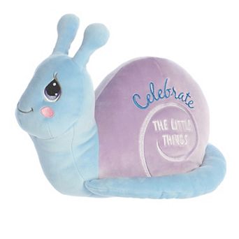 Aurora Large Blue Precious Moments 13" Celebrate The Little Things Snail Stuffed Animal