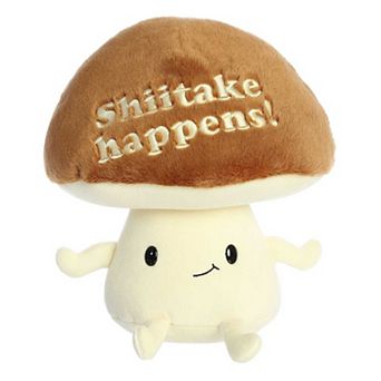 Aurora Small Brown Just Sayin' 9" Shiitake Happens Witty Stuffed Animal