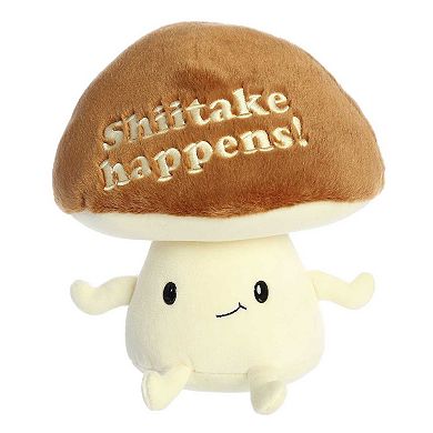 Aurora Small Brown Just Sayin' 9" Shiitake Happens Witty Stuffed Animal