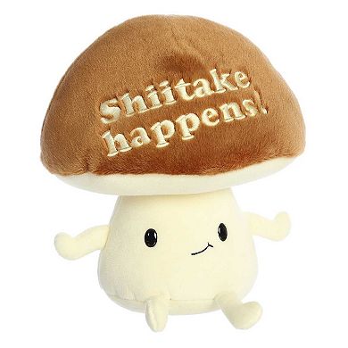Aurora Small Brown Just Sayin' 9" Shiitake Happens Witty Stuffed Animal