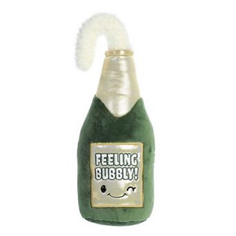 Aurora Large Green Just Sayin' 13" Feeling Bubbly Festive Stuffed Animal