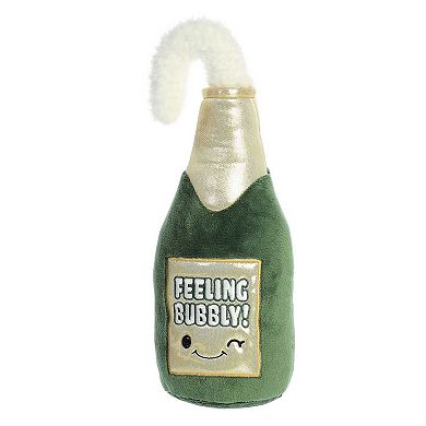 Aurora Large Green Just Sayin' 13" Feeling Bubbly Festive Stuffed Animal