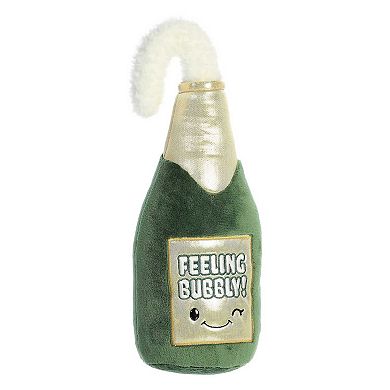 Aurora Large Green Just Sayin' 13" Feeling Bubbly Festive Stuffed Animal