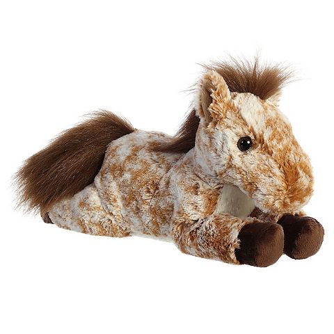Детские мягкие игрушки Aurora Medium Brown Flopsie 12" Mocha Horse Adorable Stuffed Animal