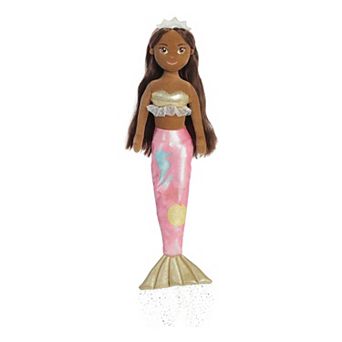 Aurora Large Pink Sea Sparkles Coastal Sparkles 18" Seychelles Enchanting Stuffed Doll