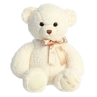Aurora Medium White Bear 11" Ashford Bear Snuggly Stuffed Animal