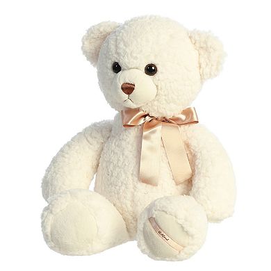 Aurora Medium White Bear 11" Ashford Bear Snuggly Stuffed Animal