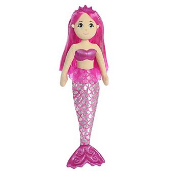 Aurora Large Pink Sea Sparkles 18" Garnet Enchanting Stuffed Doll