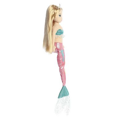 Aurora Large Pink Sea Sparkles Coastal Sparkles 18" Sandy Enchanting Stuffed Doll