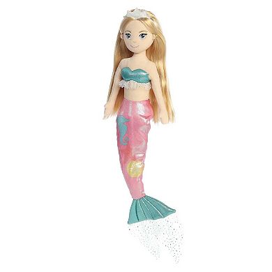Aurora Large Pink Sea Sparkles Coastal Sparkles 18" Sandy Enchanting Stuffed Doll