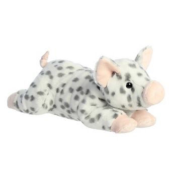 Aurora Large Gray Grand Flopsie 16.5" Spotty Piglet Adorable Stuffed Animal