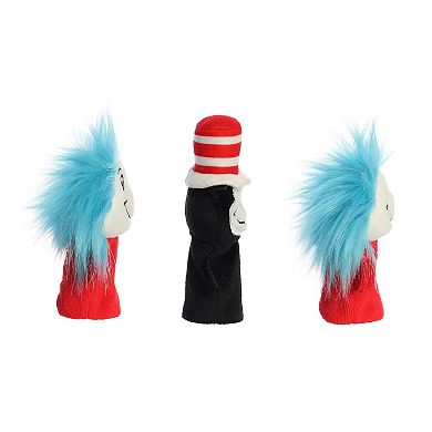 Aurora Mini Multicolor Dr. Seuss 3" Dr. Seuss Finger Puppet Set Whimsical Stuffed Animal