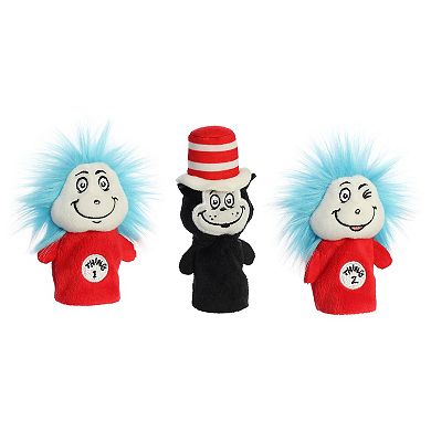 Aurora Mini Multicolor Dr. Seuss 3" Dr. Seuss Finger Puppet Set Whimsical Stuffed Animal