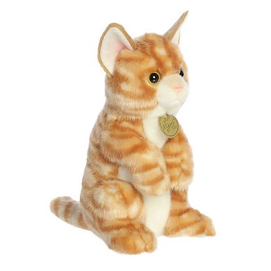 Aurora Medium Orange Miyoni Tots Sitting Pretty 10.5" Orange Tabby Kitten Adorable Stuffed Animal