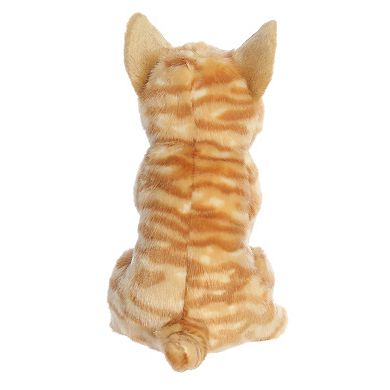 Aurora Medium Orange Miyoni Tots Sitting Pretty 10.5" Orange Tabby Kitten Adorable Stuffed Animal