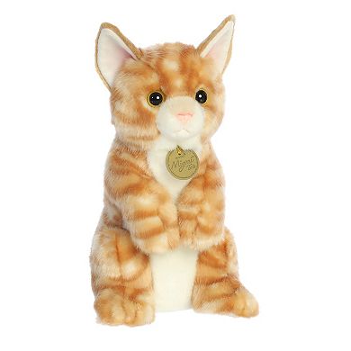 Aurora Medium Orange Miyoni Tots Sitting Pretty 10.5" Orange Tabby Kitten Adorable Stuffed Animal