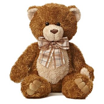 Aurora Large Brown Bear 16" Brown Sugar Snuggly Stuffed Animal