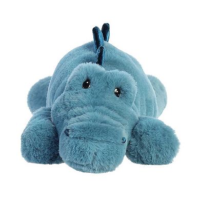 Aurora Large Blue Snoozles 18" Alligator Laid-back Stuffed Animal