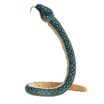 Aurora X-large Blue Snake Kusheez 51" Copper Diamond Playful Stuffed Animal