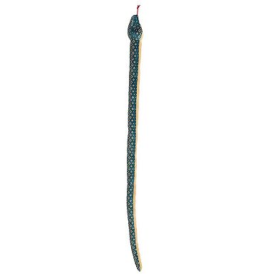 Aurora X-large Blue Snake Kusheez 51" Copper Diamond Playful Stuffed Animal