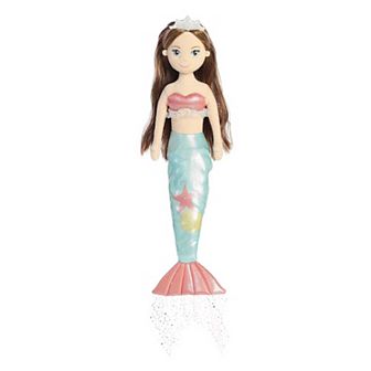 Aurora Large Pink Sea Sparkles Coastal Sparkles 18" Star Enchanting Stuffed Doll