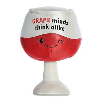 Aurora Medium Red Just Sayin' 10" Grape Minds Think Alike Witty Stuffed Animal