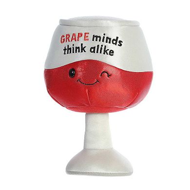Aurora Medium Red Just Sayin' 10" Grape Minds Think Alike Witty Stuffed Animal