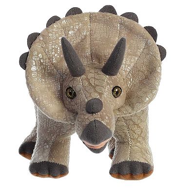 Aurora Large Brown Dinos & Dragons 13" Triceratops Ferocious Stuffed Animal