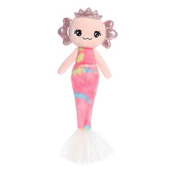 Aurora Large Pink Sea Sparkles 14" Mermolotl Enchanting Stuffed Animal