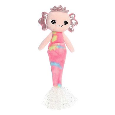 Aurora Large Pink Sea Sparkles 14" Mermolotl Enchanting Stuffed Animal